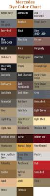 mercedes leather dye and color chart auto leather dye