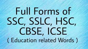 What is the full form of phd? What Is The Full Form Of Ssc Sslc Hsc Cbse Icse Abbreviations Of Education Related Words Youtube