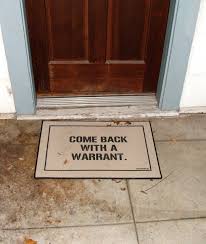 12 Fancy Come Back With A Warrant Doormat Door Mat Funny Comebacks