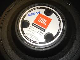 Jbl speakers price in india 15 inch. Jbl 2226g 15 Inch 4 Ohm 600 Watt Speaker Rhomco Guitars Reverb