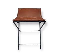 Amazon.com: GifteQ Leather Foldable Barstools Butler Melton Brown Leather  Bar Stool