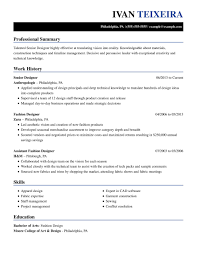 Fashion stylist covering letter career interior design. Professional Fashion Resume Examples For 2021 Livecareer