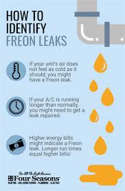 This easy to install seal kit may be the permanent answer to stopping the leak. How To Identify A Freon Leak In Your A C Four Seasons Heating And Air Conditioning Blog