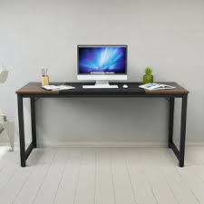 A desktop pc is a static, stationary computer that will stay on a desk in an office or bedroom. Generic 63 Computer Office Desk Large Writing Desk Study Workstation W Metal Frame Home Furniture