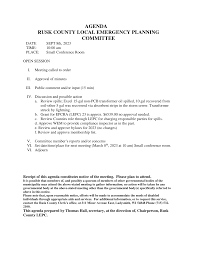 AGENDA RUSK COUNTY LOCAL EMERGENCY PLANNING COMMITTEE