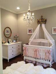 Eva S Elegant Nursery Antique Mirror Linens And Drapery From Restoration Hardware Octo Sheepskin Rug Baby Girl Nursery Room Baby Girl Bedroom Baby Girl Room