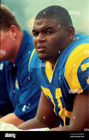 Oct. 1998: St. Louis Rams lineman Orlando Pace in
