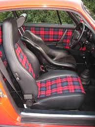 Porsche 914 Plaid Banco De Couro Auto Automotivo