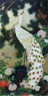 楽天市場 漆絵 竹内栖鳳の名作 大獅子図 絵画制作専門店ユーラシアアート ペインティング アートのアイデア 孔雀の絵