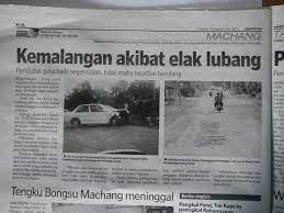 Karangan contoh (18) komsas (4). Nahas Jalan Raya Kg Pauh Temangan Kelantan