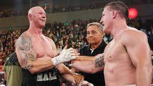 Aussie footy legends barry hall and paul gallen will square off in the boxing ring in november. Paul Gallen V Barry Hall Code War Ends In Majority Draw Results Reaction Highlights Herald Sun