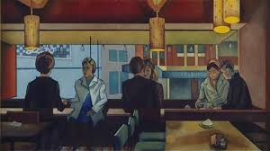 At Suzy S Coffee Lounge 1967 Rita Angus Picture Collections Online Museum Of New Zealand Te Papa Tongarewa W Nz Art New Zealand Art Picture Collection