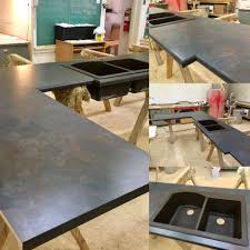 Check Out This All Custom Laminate Countertop Made Here At Poney S This Countertop Is In Rustic Slate Fine Countertops Slate Countertop Laminate Countertops