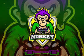 Monkey Gamer E Sports Logo Mascot In 2020 Monkey Logo Mascot Sports Logo