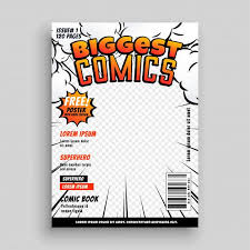 Download Comic Cover Template Design Layout For Free Book Cover Page Design Comic Book Layout Cover Template
