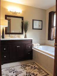 Bathroom decor ideas with brown cabinets. Master Bath Brown Bathroom Dark Wood Bathroom Bathroom Wall Colors