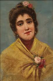 JOHN GLEICH. En ung man. Konst