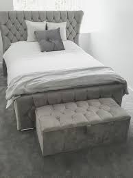 Bentwood system of 24 slats for exceptional ventilation, back support and pressure. Pearl Wing Back Chesterfield Upholstered Ottoman Lift Up Storage Bed F Supabedsuk