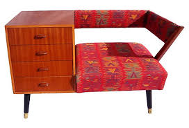 Swedish Mid Century Modern Telephone Bench With Attached Side Table And Four Drawers No Maker S Retro Furniture 1950s Retro Furniture Vintage Telephone Table