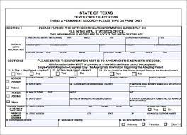 In texas, if the child is 14 years or older, the child will sign a consent to adoption. Official Adoption Papers The Y Guide