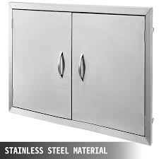 double access bbq door 24x24 outdoor