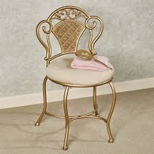 Claira Gold Upholstered Vanity Chair Vanity Chair Chair Modern Swivel Chair