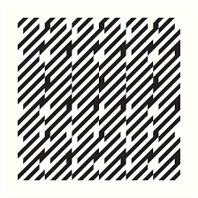 Abstract Black And White Lines Pattern Art Print By Kallyfactory Black And White Lines Art Prints Optical Illusions