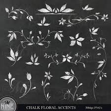 Tilebar.com sells floral tiles in many different designs and patterns. Chalk Floral Accents Clip Art Floral Chalkboard Clipart Etsy