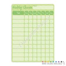 Chore Chart Dry Erase Board 9x12