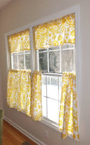 Custom Yellow And White Cafe Curtains Choose Your Fabric Kitchen Window Curtains Kitchen Curtains Kitchen Window Treatments
