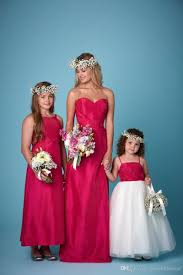 2016 Bridesmaids Gowns Junior Bridesmaids Dresses Flower Girls Dresses For Wedding Different Style Fine Chiffon Or Tafetta Skirts Bridesmaids Dresses Cheap Cadb