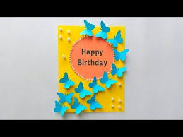If you like to make handmade birthday card you. How To Make Easy Birthday Card Handmade Birthday Card Youtube Card Making Birthday Handmade Birthday Cards Simple Birthday Cards