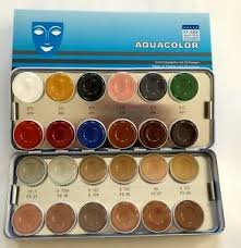 kryolan aquacolor 24 colour makeup
