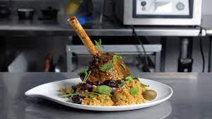 Moroccan fez style couscous made with seven vegetables. Lamb Shank With Couscous Olives And California Prunes Recipe Included By Chef Mikel Anthony Youtube