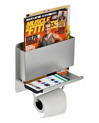 Overstock.com has been visited by 1m+ users in the past month Adirhome Stainless Steel Toilet Paper Holder With Magazine Rack And Shelf Ebay