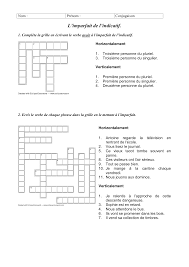 Cette série de conjugaison française gratuite en soutien scolaire ou révision permet de faire l. Imparfait De L Indicatif Mots Croises