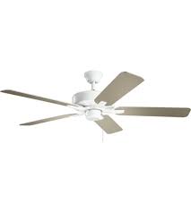 There are several indoor as well as outdoor ceiling fans which have cool touch control systems. Kichler 330018wh Basics Pro 52 Inch White Ceiling Fan