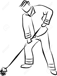 Street sweepers have been employed in cities as sanitation workers since sanitation and waste removal became a priority. A Street Sweeper Clean The Streets In Peace Royalty Free Cliparts Vectors And Stock Illustration Image 9289844