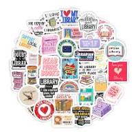 Amazon.com: BulbaCraft Library Stickers for Water Bottle and ...