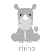 Download Rhino Illustration Baby Rhino Drawing Cute Rhino Drawing