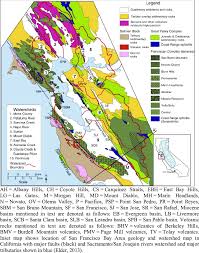Generalized Geologic Map Of San Francisco Bay Area Showing Local Download Scientific Diagram