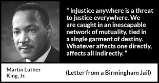 Martin Luther King Jr About Justice Letter From A Birmingham Jail 16 April 1963 Martin Luther King Good Morning Inspirational Quotes Morning Inspirational Quotes