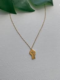 Power Stainless Steel Fist Necklace In 2020 Stainless Steel Pendant Stainless Steel
