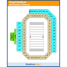 Middle Tennessee State University Floyd Stadium Events And