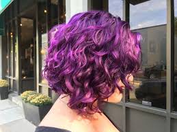 My Recent Devacut And Vibrant Purple Curls Joico Color Intensity In Amethyst Prefaced With Short Burgundy Hair Short Curly Hairstyles For Women Hair Affair