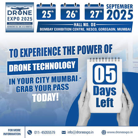 Drone Expo & Conference — Mumbai 2025 — Hall 6, Bombay Exhibition Centre (BEC), Mumbai, Maharashtra, India