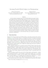 To understand proof of work, think about using a mining task as verification for a block. Https Eprint Iacr Org 2020 173 Pdf