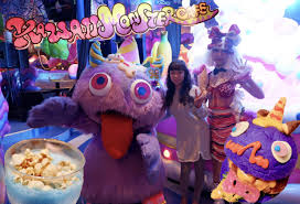 This results in an overload of color, a clashing of concepts and designs, and a stunning overall effect. Harajuku Adventures Kawaii Monster Cafe Zeenfinity