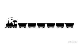 Train 6 Car White And Black Clip Art Free Png Image Illustoon