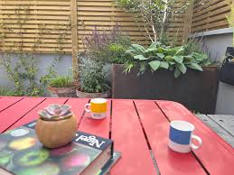 VICTORIAN TERRACE GARDEN BEDMINSTER - Iron Butterfly Contemporary Garden  Design